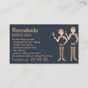 Barber Hair Salon kids men women Business Card