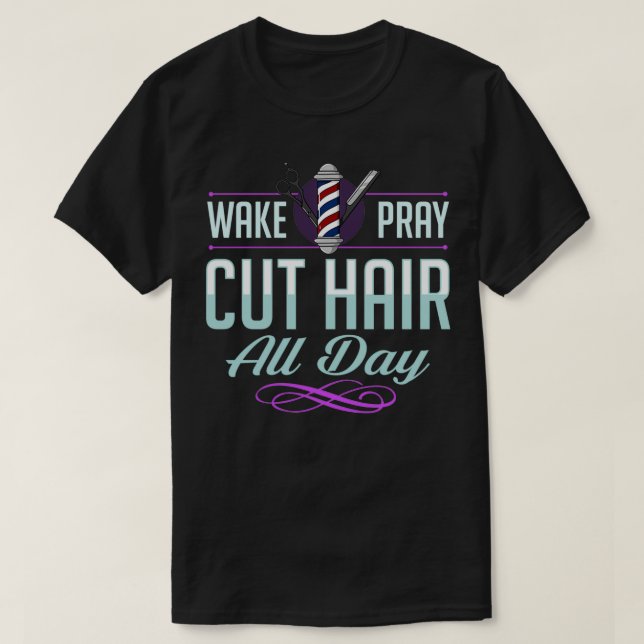 Barber Hair Stylist Hairdresser Barbershop Salon 2 T-Shirt (Design Front)