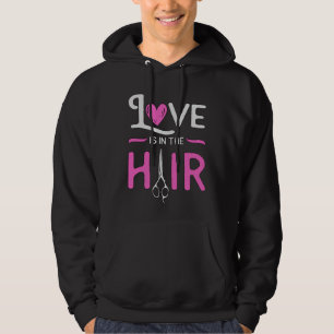 Barber Hair Stylist Hairdresser Scissors Hair Gift Hoodie