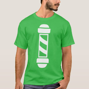 Barber Hairdresser Barber Pole Cutting Hair  T-Shirt
