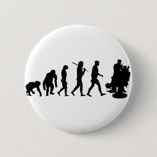 Barber hairdresser hair stylist 6 cm round badge