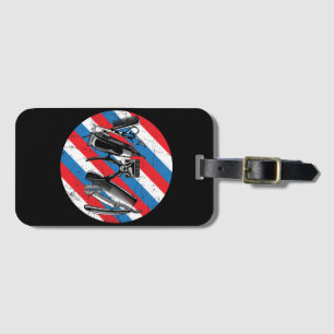Barber Hairdresser Hair Stylist Barbershop Pole Luggage Tag