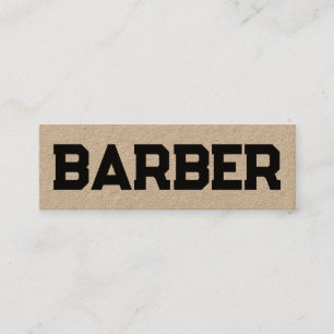 Barber Hairdresser QR Mini Business Card
