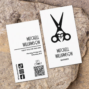 Barber Hairdresser Salon Business Card