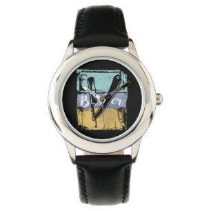 Barber Hairdresser Tee - Vintage Retro Razor Watch