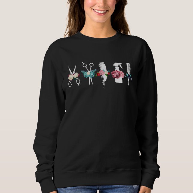 Barber & Hairdresser Tools Sweatshirt (Front)