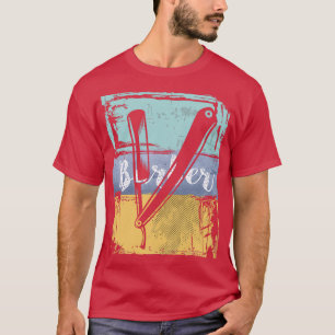 Barber Hairdresser Vintage Retro Razor T-Shirt