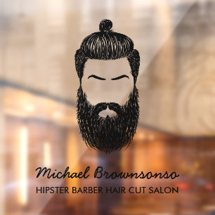 Barber hipster beard moustache business
