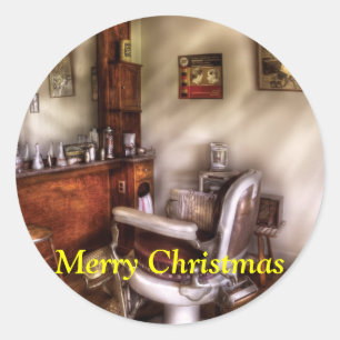 Barber - In The Barber Shop Classic Round Sticker