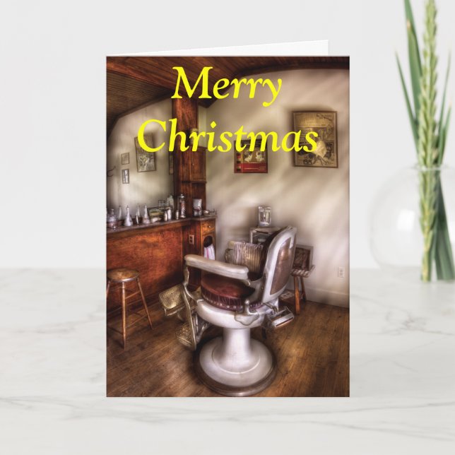 Barber - In The Barber Shop Holiday Card (Front)