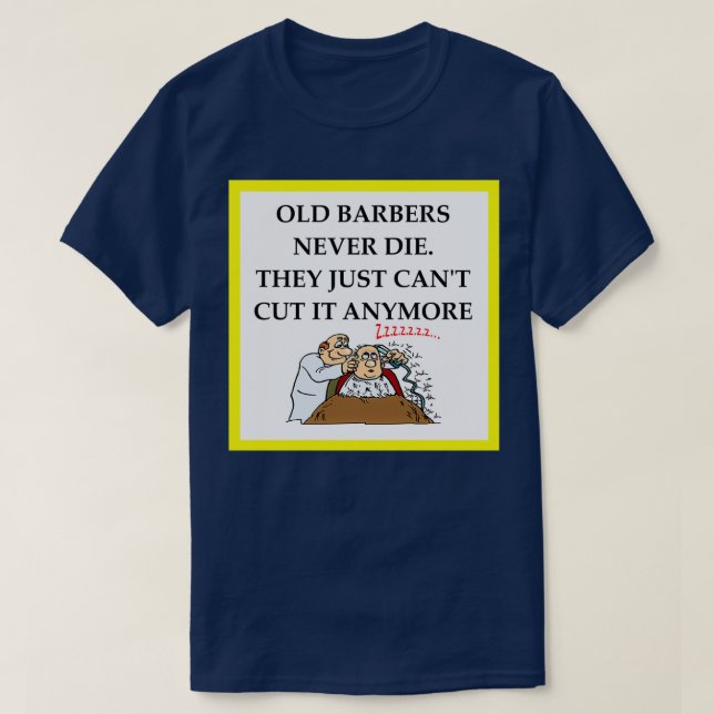 Barber joke T-Shirt (Design Front)