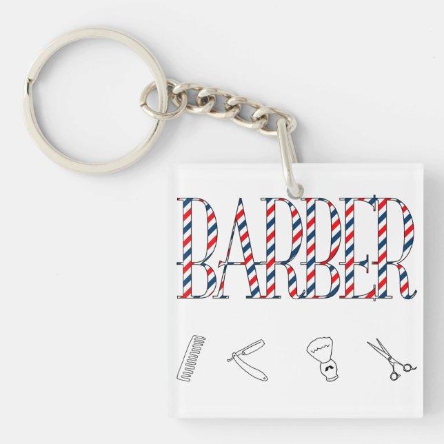 Barber Key Ring (Front)