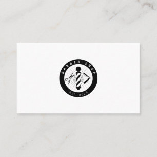 Barber logo sign professional barbershop  business card