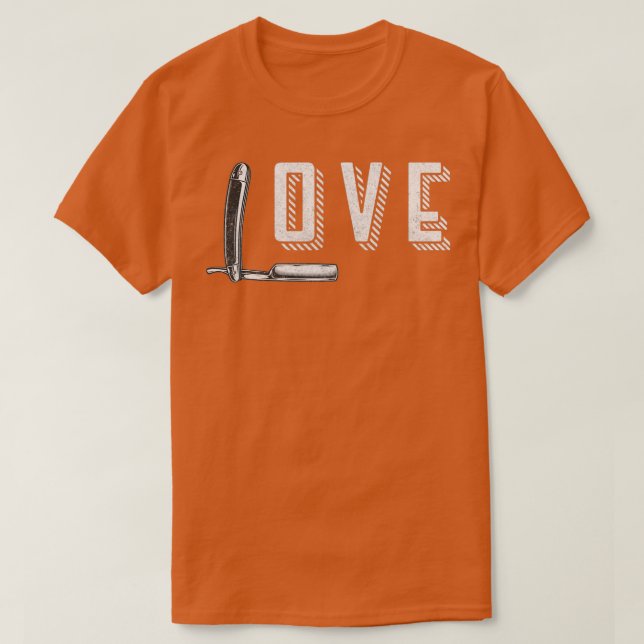 Barber Love Barber Quote Funny T-Shirt (Design Front)