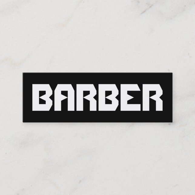 BARBER MINI BUSINESS CARD (Front)