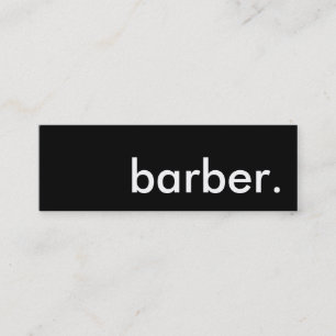 barber. mini business card