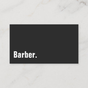 Barber Modern Minimalist Professional Business Card