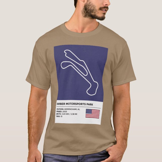 Barber Motorsports Park info T-Shirt (Front)