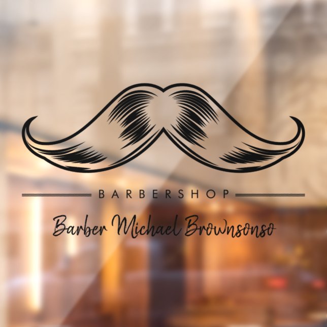 Barber Moustache Logo Simple (Sheet 2)