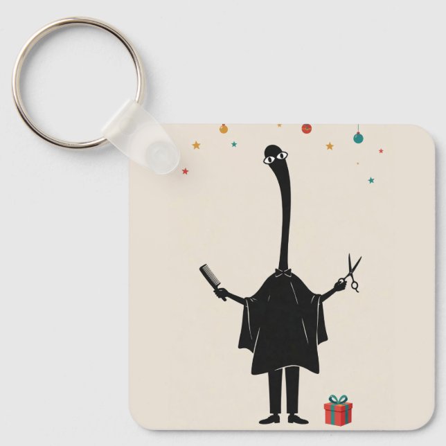 Barber New Year Keychain (Front)