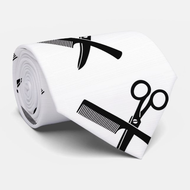 ***BARBER OR HAIR STYLIST*** COOL AND FUN TIE (Rolled)