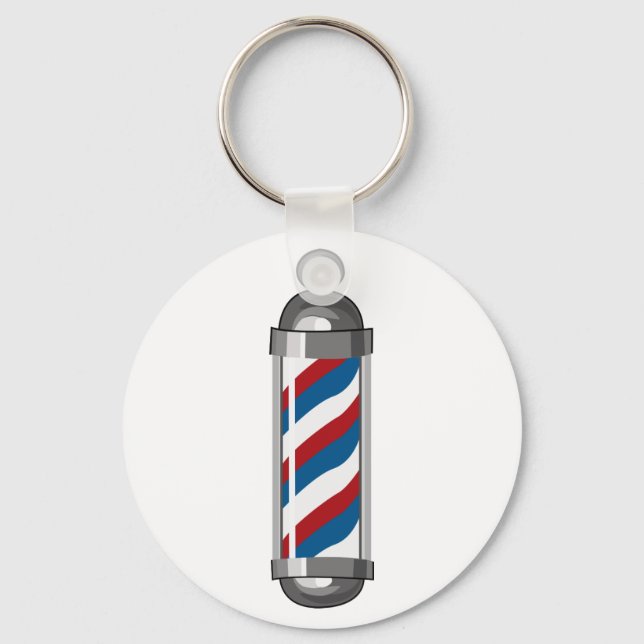 Barber Pole Key Ring (Front)