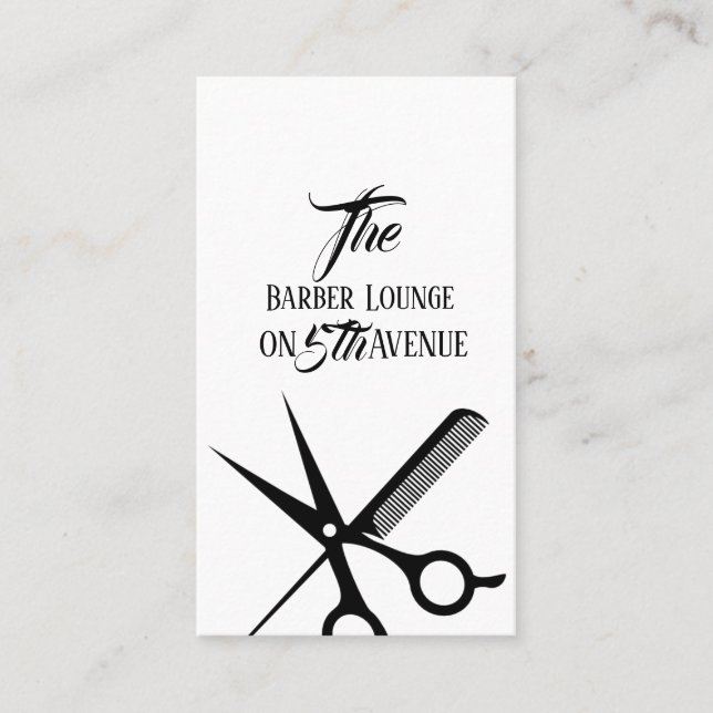 Barber Salon Business Card (Front)