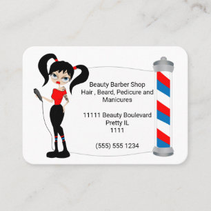 Barber Salon customisable unique business cards