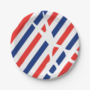 Barber Scissors Paper Plate