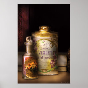 Barber - Sharp & Dohme's Violet Toilet Powder Poster