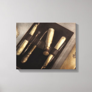 Barber - Shaving - The shaving kit Canvas Print