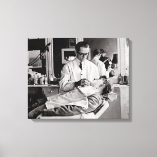 Barber Shop, 1923 Canvas Print