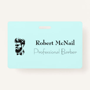Barber Shop and Hair Salon Employee ID Badge