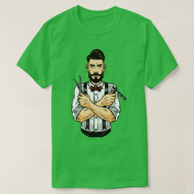 Barber Shop Barbers T-Shirt (Design Front)