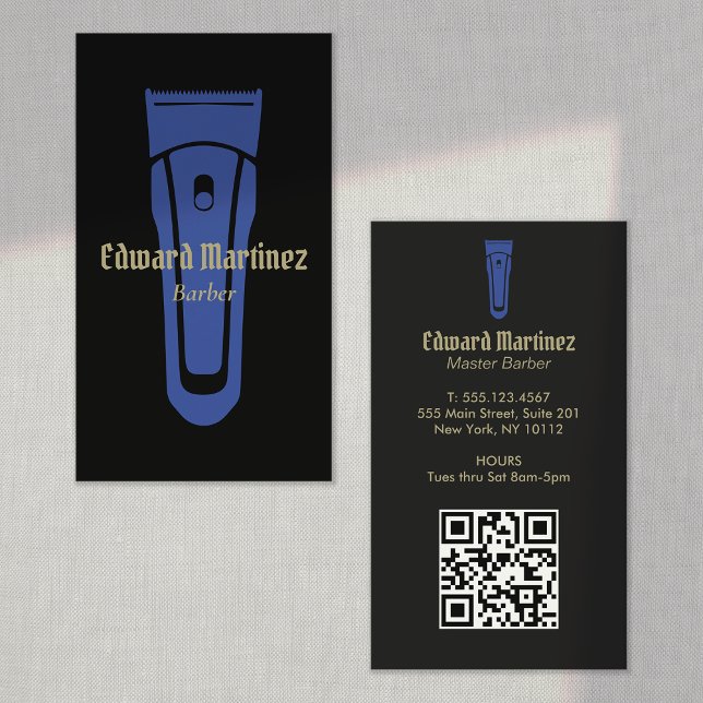  Barber Shop Barbershop Electric Hair Clipper Business Card (Creator Uploaded)
