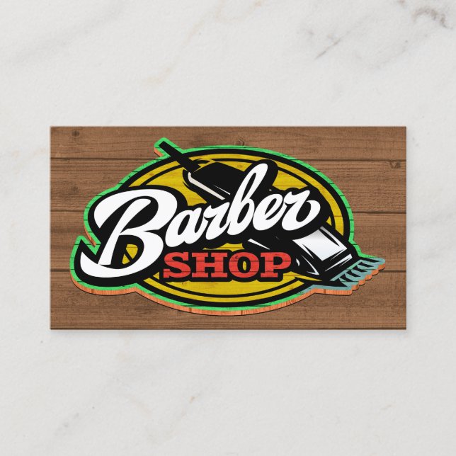 Barber Shop Business Card (Front)