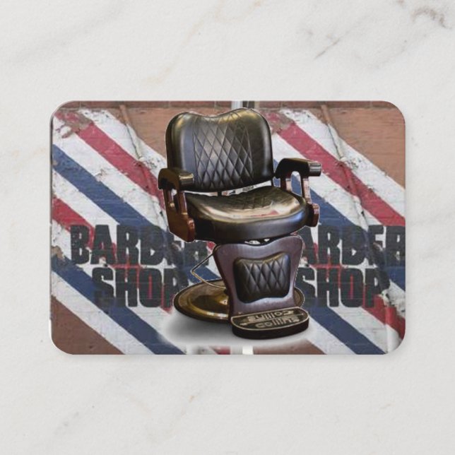 Barber Shop Business Card (Front)