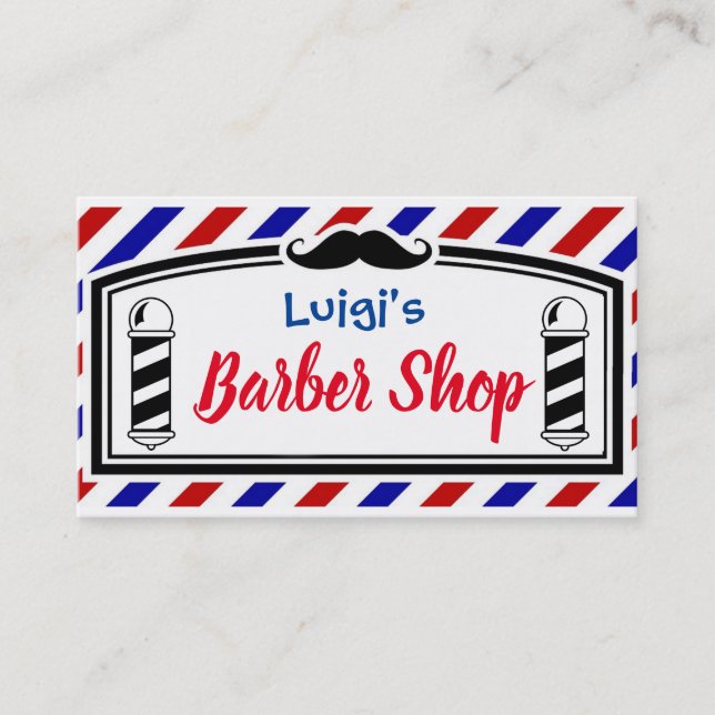 Barber Shop Business Card (Front)