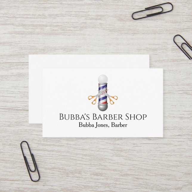 Barber Shop Business Card (Front/Back In Situ)