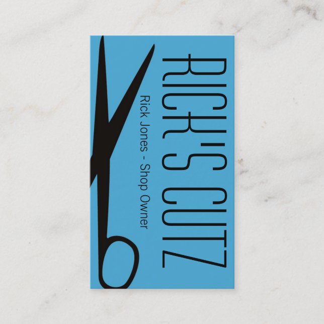 Barber Shop Business Card (Front)
