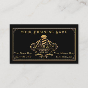 Barber Shop Business Cards