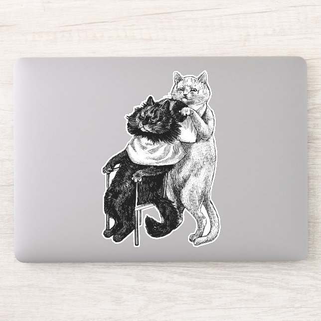 Barber shop cats animal illustration art (Computer)