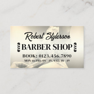 Barber shop classic business card