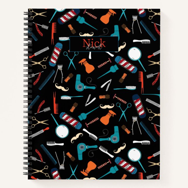 Barber Shop Custom Notebook (Front)