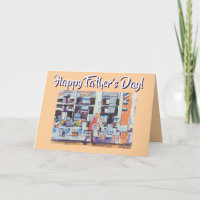 Barber Shop Day Happy Father's Day Card