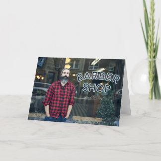 Barber Shop Greeting Card
