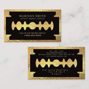Barber Shop Hair Business Card