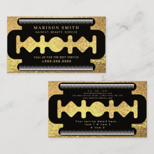 Barber Shop Hair Business Card