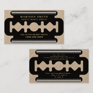 Barber Shop Hair Business Card