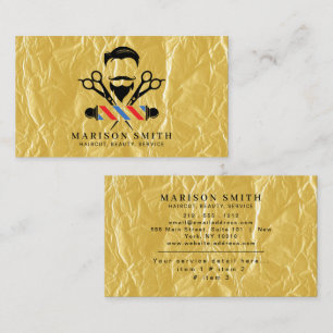Barber Shop Hair Stylist  Business Card